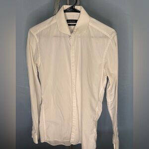 Elegant White Dress Shirt for Men
